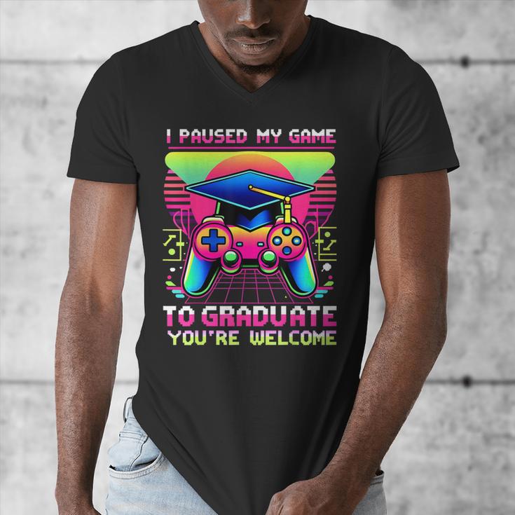 Video Gamer Graduate Graduation Grad Gaming Men's V-Neck T-Shirt