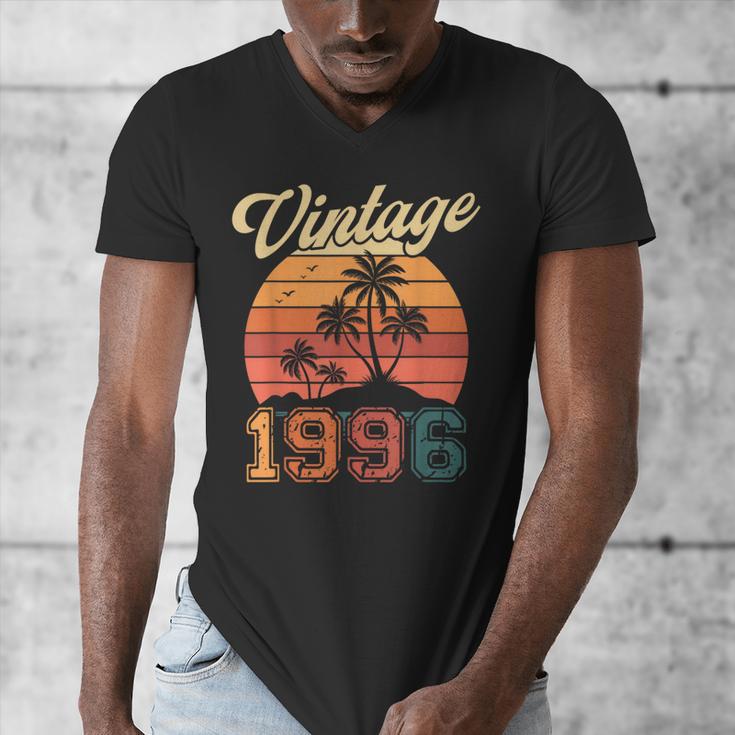 Vintage 1996 Retro Sunset Nostalgia 90s 30th Birthday Men's V-Neck T-Shirt
