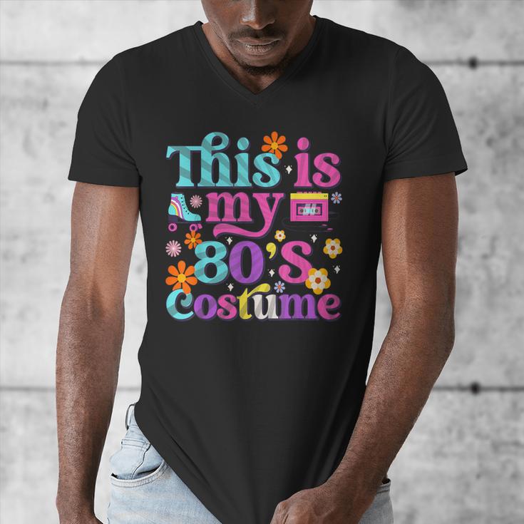 Vintage 80s Costume Nostalgia 1980s Fashion Cute Girls Women Men's V-Neck T-Shirt