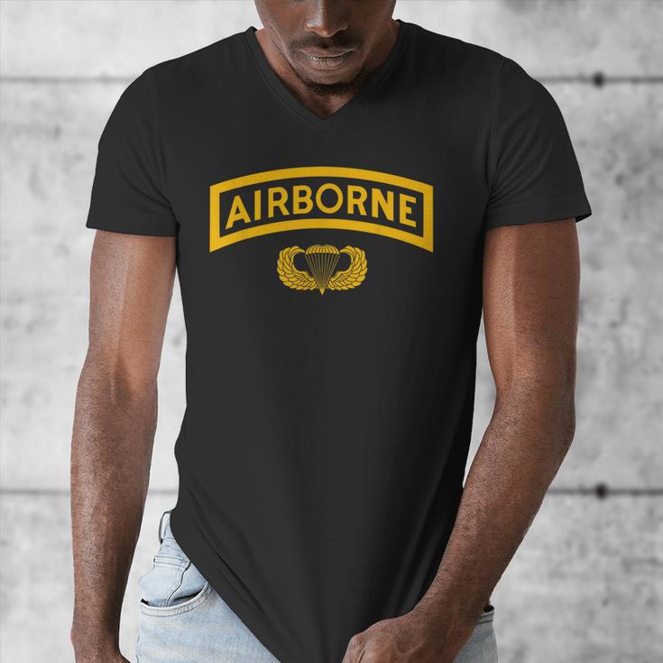 Vintage Airborne Veteran Paratrooper For Men Dad T-Shirt Men's V-Neck T-Shirt Vintage Airborne Veteran Paratrooper For Men Dad T-Shirt Men's V-Neck T-Shirt