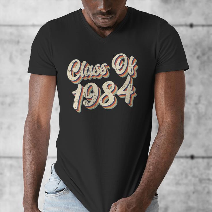 Vintage Class Of 1984 40th Reunion High School Graduation 84 Men's V-Neck T-Shirt