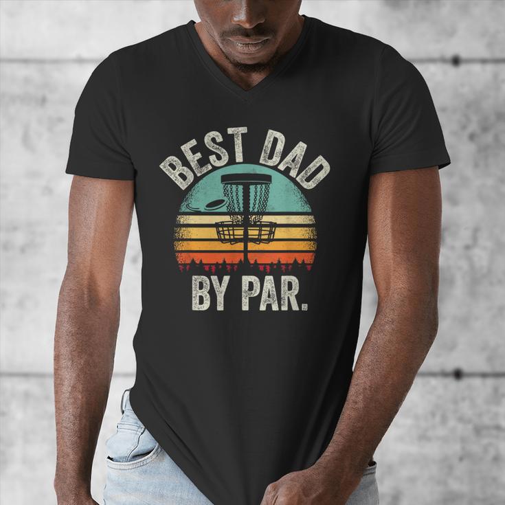 Vintage Disc Golf Dad Best Dad By Par Disk Golf Men's V-Neck T-Shirt Vintage Disc Golf Dad Best Dad By Par Disk Golf Men's V-Neck T-Shirt