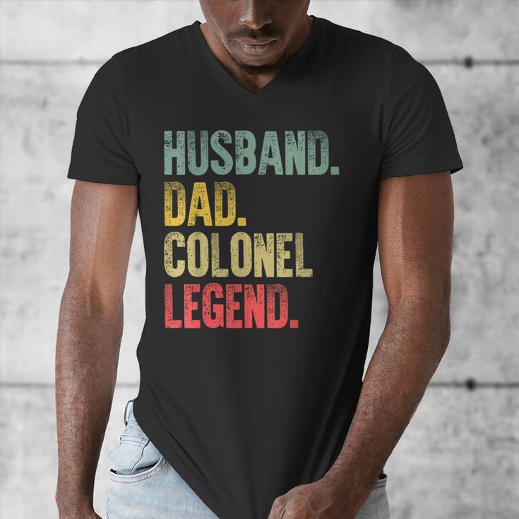 Vintage Husband Dad Colonel Legend Retro T-Shirt Men's V-Neck T-Shirt Vintage Husband Dad Colonel Legend Retro T-Shirt Men's V-Neck T-Shirt