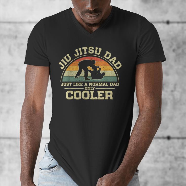 Vintage Jiu Jitsu Dad Just Like A Normal Dad Only Cooler Men's V-Neck T-Shirt Vintage Jiu Jitsu Dad Just Like A Normal Dad Only Cooler Men's V-Neck T-Shirt