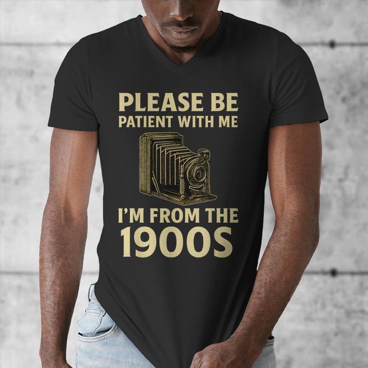 Vintage Please Be Patient With Me I'm From The 1900s Camera Men's V-Neck T-Shirt