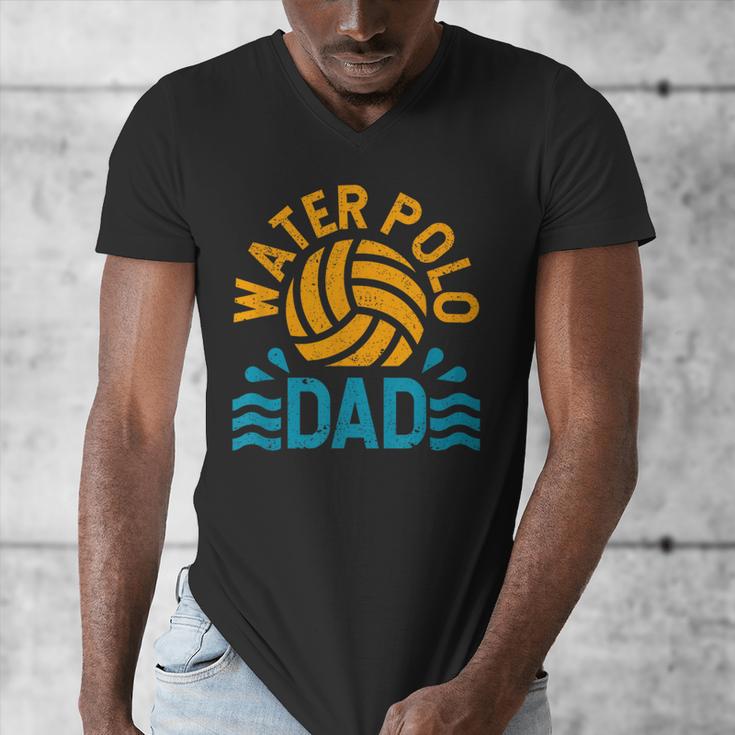 Water Polo Dad Father's Day Sports Fan Player Coach Daddy Men's V-Neck T-Shirt Water Polo Dad Father's Day Sports Fan Player Coach Daddy Men's V-Neck T-Shirt