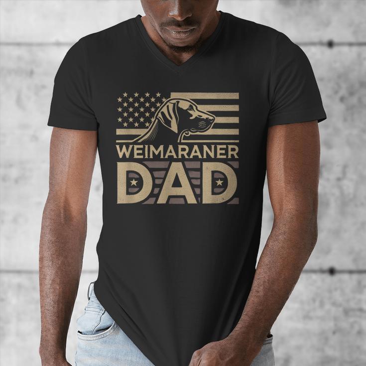 Weimaraners Lover & Weimaraner Shirts Weimaraner Dad -Adults -Kids - Small Short Sleeve V-Neck Polyester Casual Humorous Lover All Seasons Men's V-Neck T-Shirt