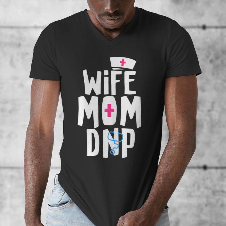 Wife Mom DNP Doctor Of Nursing Practice Graduation Men's V-Neck T-Shirt