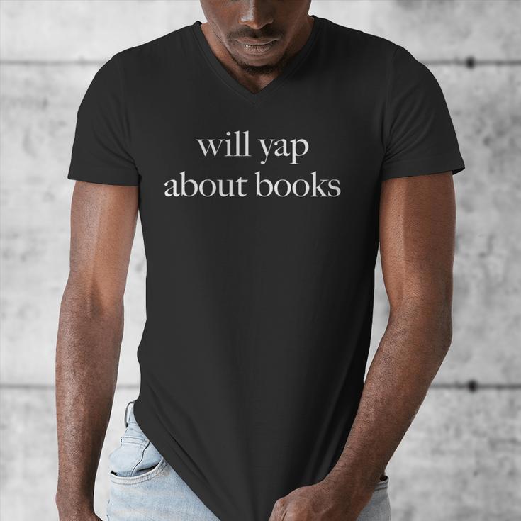 Will Yap About Books Aesthetic Reading Literary Men's V-Neck T-Shirt