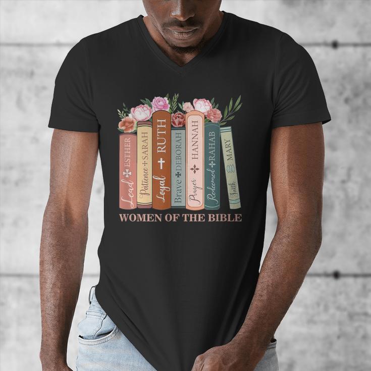 Women Of The Bible Christian Books Full Color Men's V-Neck T-Shirt