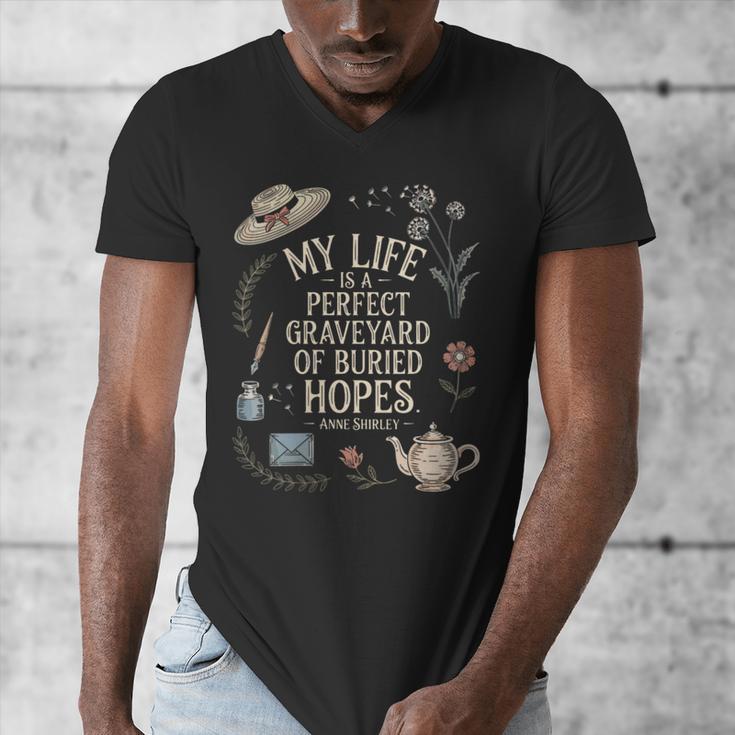 Women's Dramatic Book Lover Quote Men's V-Neck T-Shirt