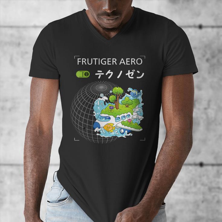 Women's Frutiger Aero Y2K Fashion Trends Statement Piece Tech Orbite Men's V-Neck T-Shirt Women's Frutiger Aero Y2K Fashion Trends Statement Piece Tech Orbite Men's V-Neck T-Shirt