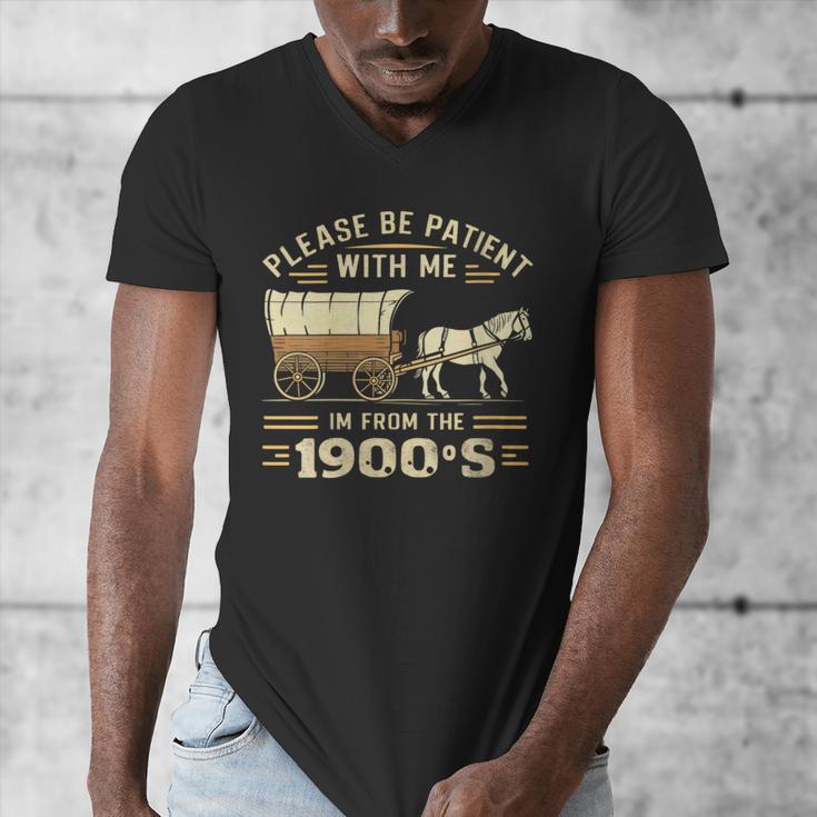 Women's Please Be Patient With Me I'm From The 1900s Vintage Men's V-Neck T-Shirt Women's Please Be Patient With Me I'm From The 1900s Vintage Men's V-Neck T-Shirt
