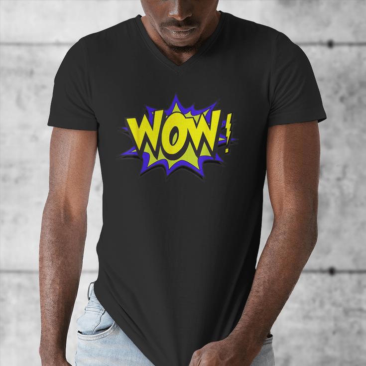WowShirt WOW Dad Mom Men Women Boys Girls Tee Men's V-Neck T-Shirt