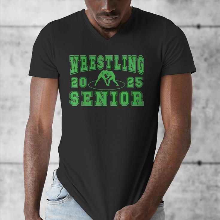 Wrestling Senior Night Wrestling Senior 2025 Graduation 32 Men's V-Neck T-Shirt