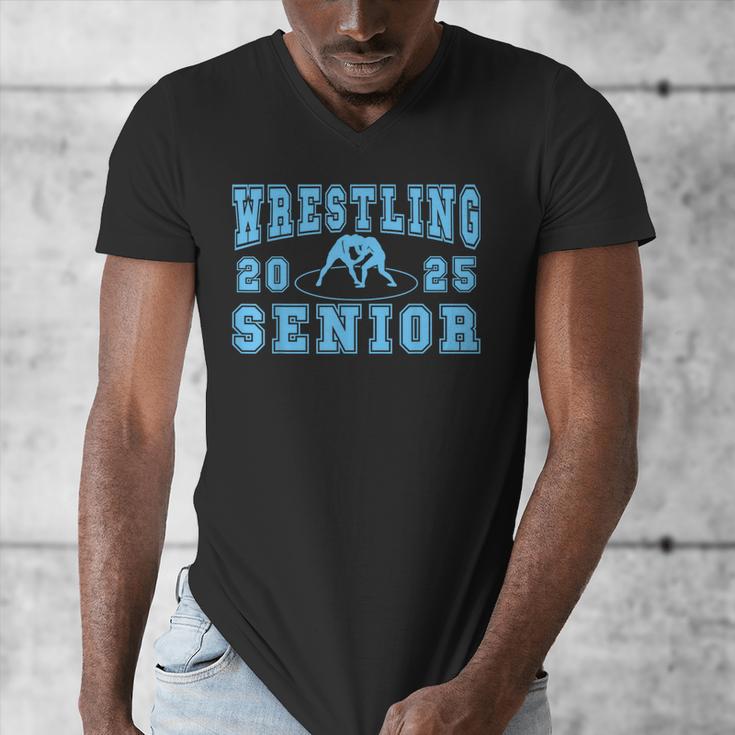 Wrestling Senior Night Wrestling Senior 2025 Graduation 38 Men's V-Neck T-Shirt