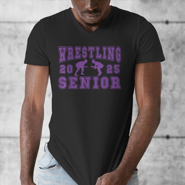 Wrestling Senior Night Wrestling Senior 2025 Graduation 49 Men's V-Neck T-Shirt