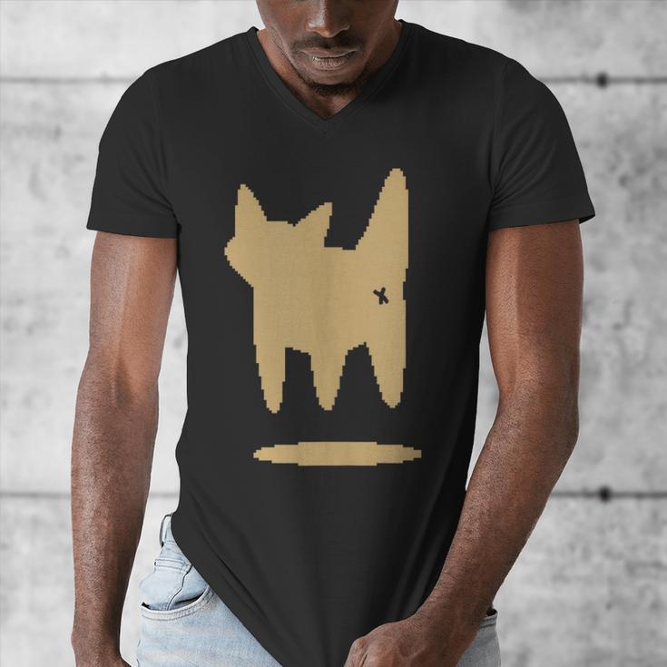 Yk2 Cat With Tomboy Tail 90s Nostalgia Downtown Indie Men's V-Neck T-Shirt Yk2 Cat With Tomboy Tail 90s Nostalgia Downtown Indie Men's V-Neck T-Shirt