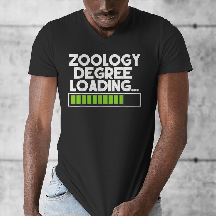 Zoology Degree Loading Zoologist Graduation Student Tee Men's V-Neck T-Shirt
