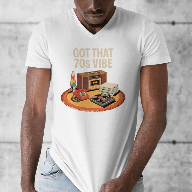1970s 70s Reunion Nostalgia Memories Music School Grew Up Premium Tri-Blend Men's V-Neck T-Shirt