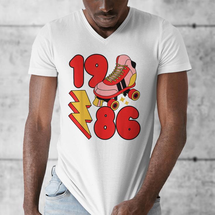 1986 Retro Roller Skate Vintage 80s Nostalgia Collector Men's V-Neck T-Shirt