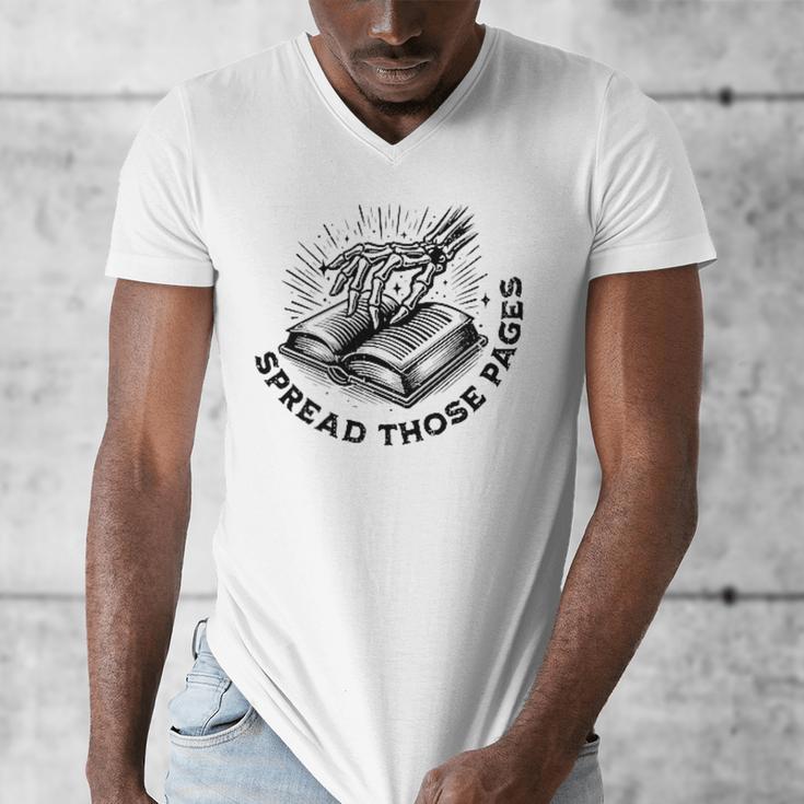 2 SIDES I Look Better Bent Over A Book Saying Quote Men's V-Neck T-Shirt 2 SIDES I Look Better Bent Over A Book Saying Quote Men's V-Neck T-Shirt