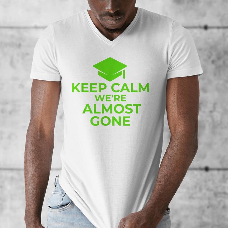 2018 Graduation Red Green High School Color Men's V-Neck T-Shirt