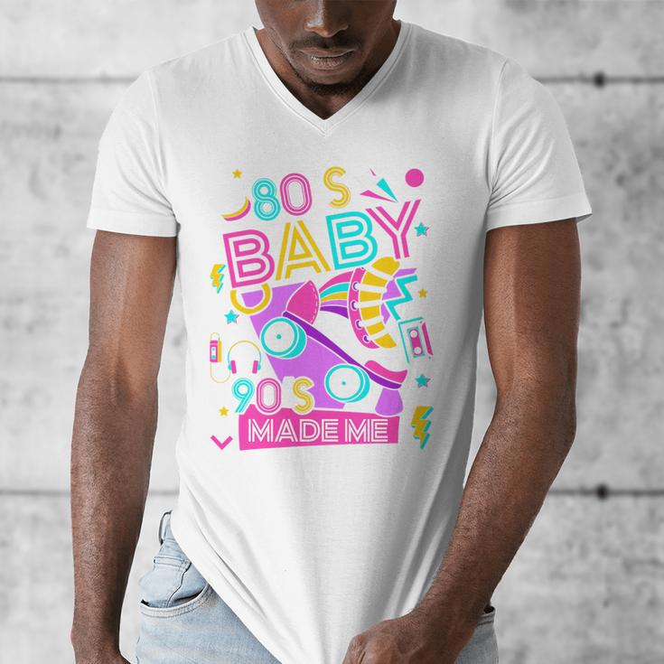 80's Baby 90's Made Me 1980s 1990s Nostalgia Retro Party Premium Tri-Blend Men's V-Neck T-Shirt