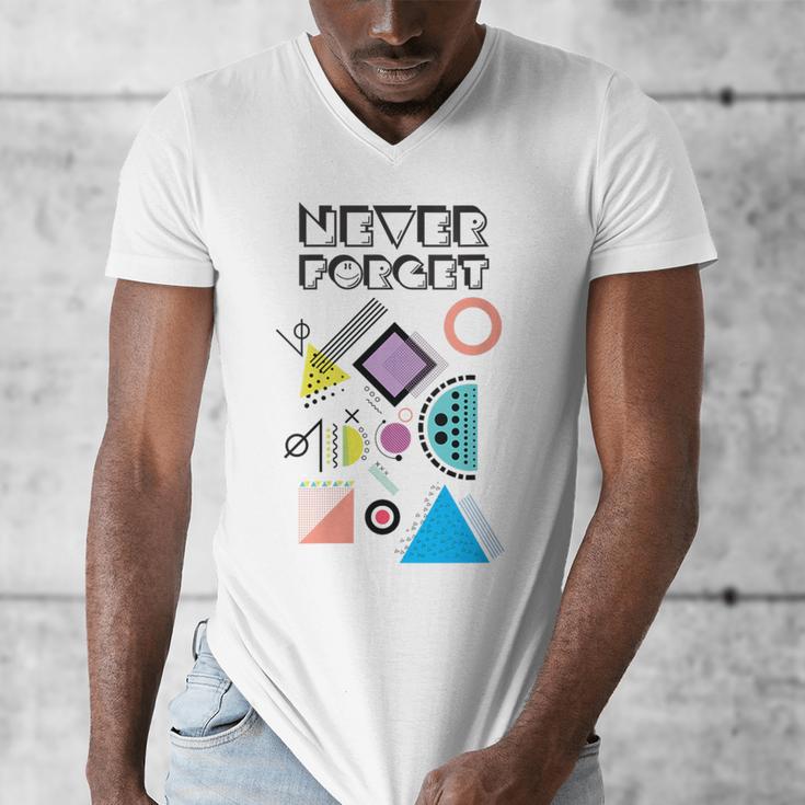 80s Nostalgia Never Forget Men's V-Neck T-Shirt