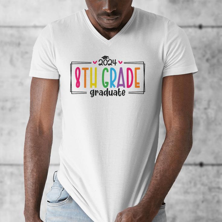 8th Eighth Grade Graduation 2025 Graduate Last Day Of School Men's V-Neck T-Shirt