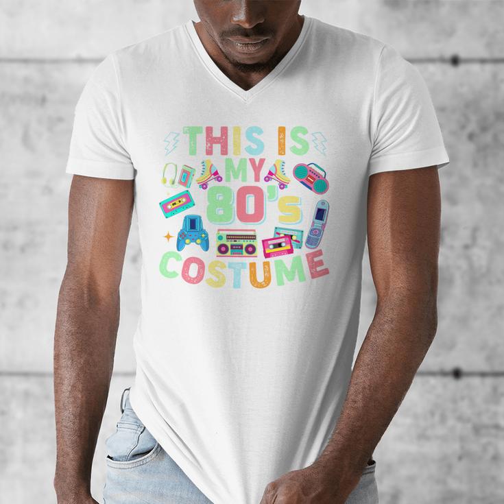 This Is My 90s Costume Mixtape Era Outfits Nostalgia 1990s Premium Tri-Blend Men's V-Neck T-Shirt
