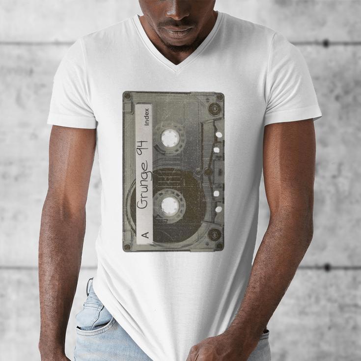 90s MUSIC NOSTALGIA GRAPHIC Men's V-Neck T-Shirt