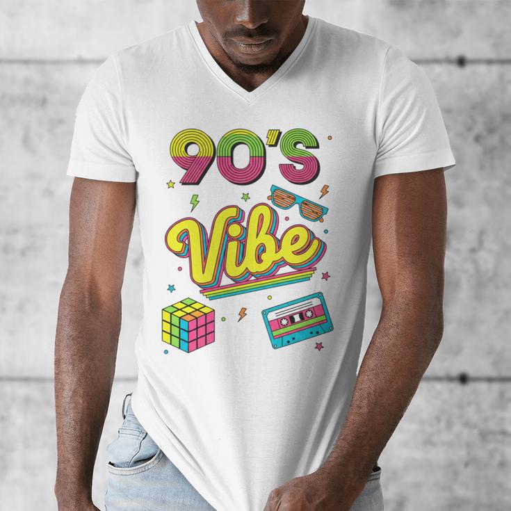90s Nostalgia Retro Apparel 90'S Vibe Retro Men's V-Neck T-Shirt
