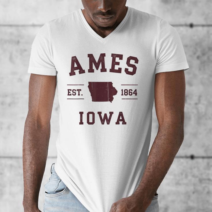 Ames Iowa Est 1864 Nostalgia Men's V-Neck T-Shirt