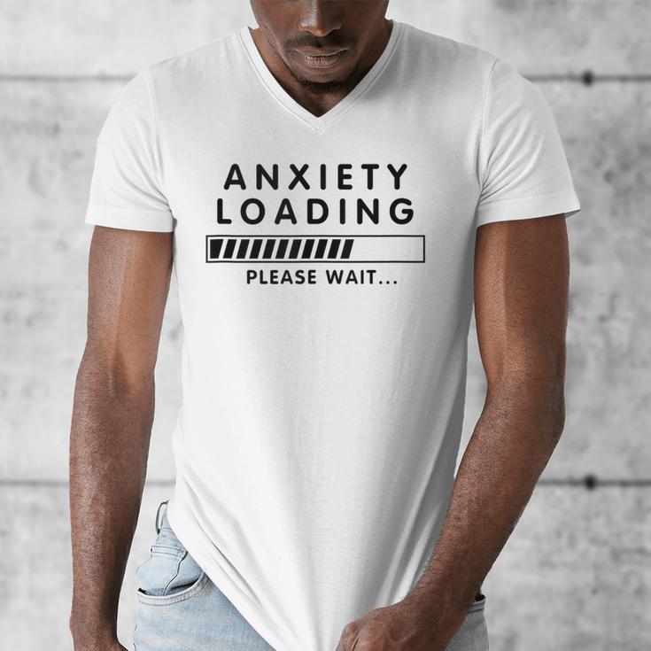 Anxiety Loading Please Wait Anti-Social Introvert Men's V-Neck T-Shirt Anxiety Loading Please Wait Anti-Social Introvert Men's V-Neck T-Shirt