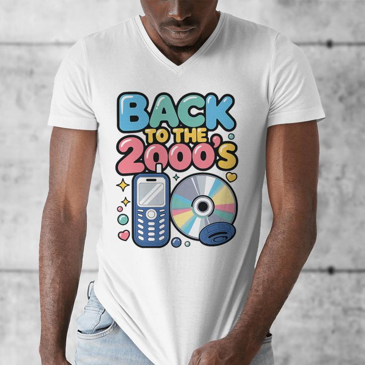 Back To The 2000s Retro Nostalgia Premium Tri-Blend Men's V-Neck T-Shirt