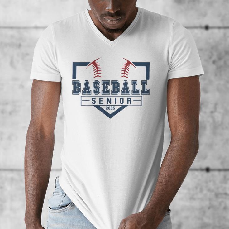 Baseball Senior Night Baseball Senior 2025 Graduation 50 Men's V-Neck T-Shirt
