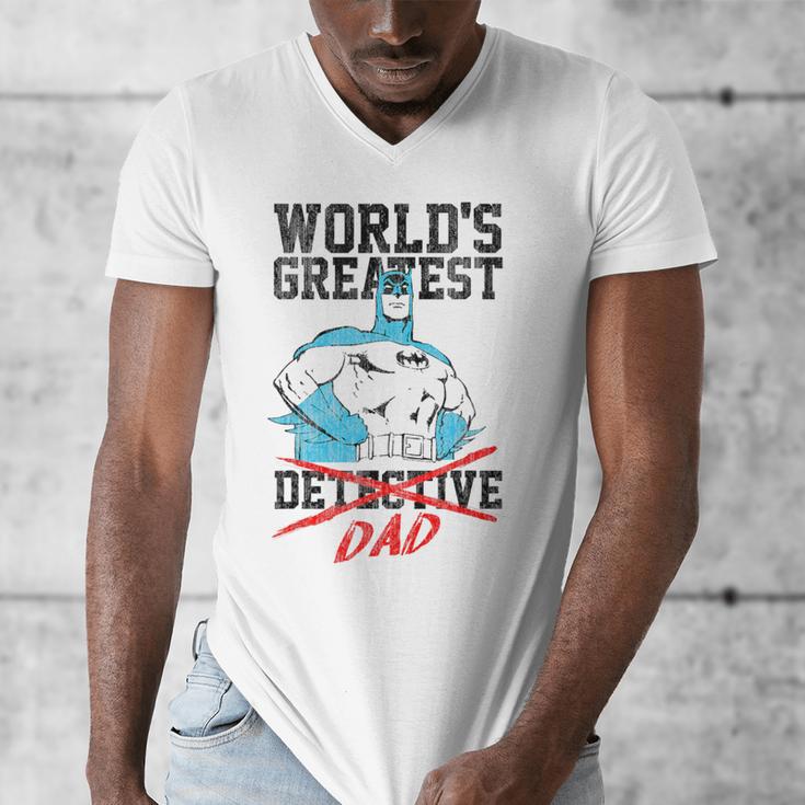 Batman Greatest Dad Men's V-Neck T-Shirt
