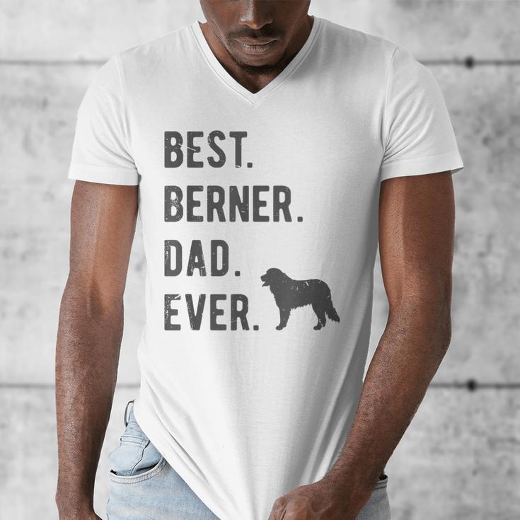 Best Berner Dad Ever Bernese Mountain Dog Lovers Dad Men Men's V-Neck T-Shirt