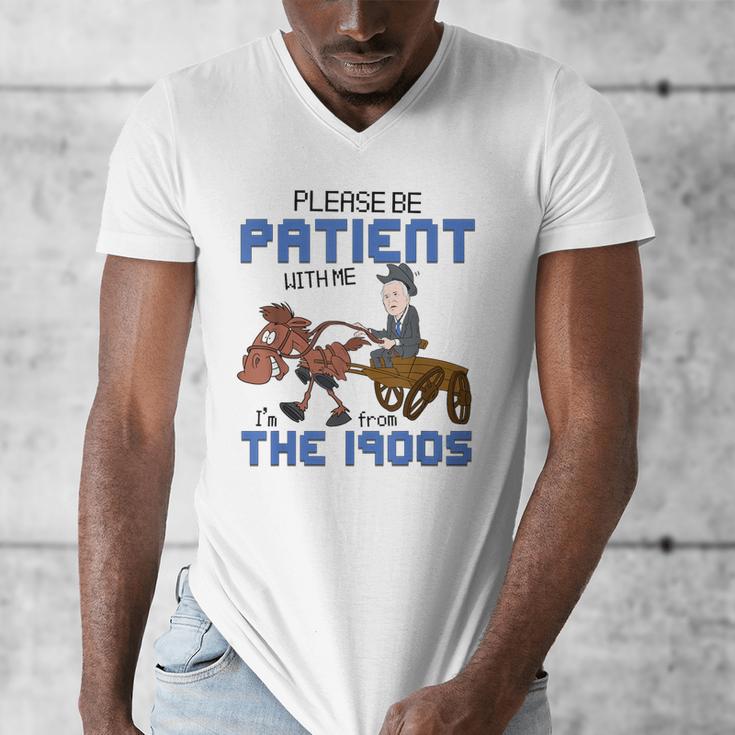 Biden Please Be Patient With Me I'm From The 1900s Vintage Men's V-Neck T-Shirt