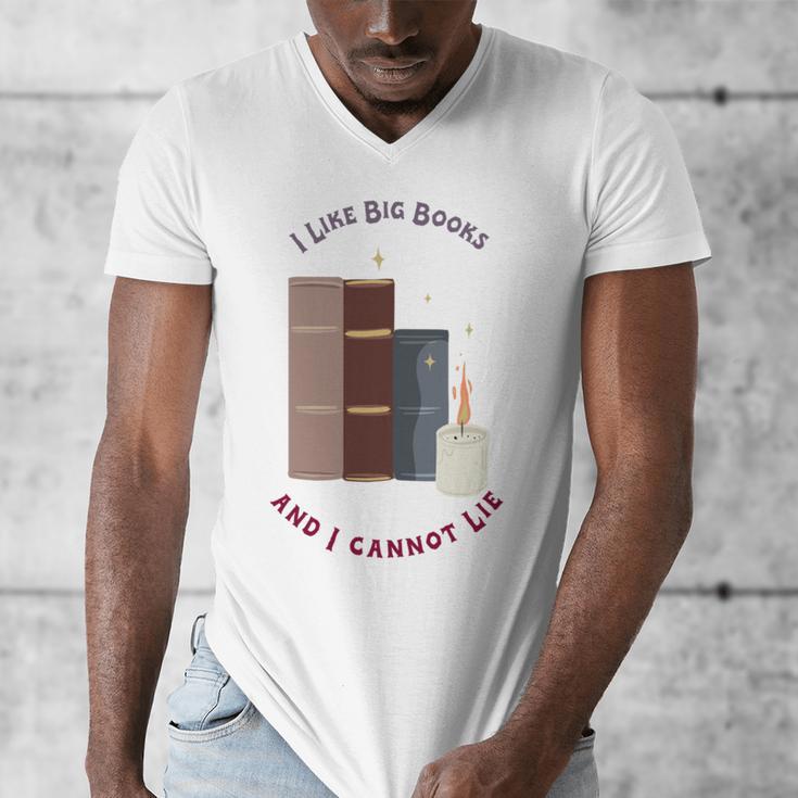 I Like Big Books Bookworm Tee Men's V-Neck T-Shirt