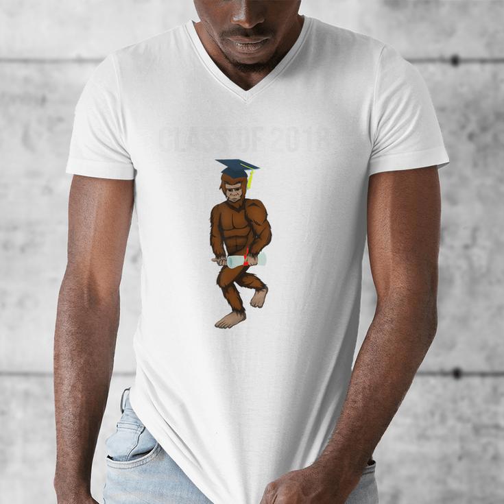 Bigfoot Graduation Shirt Class Of 2018 College Boys Men's V-Neck T-Shirt