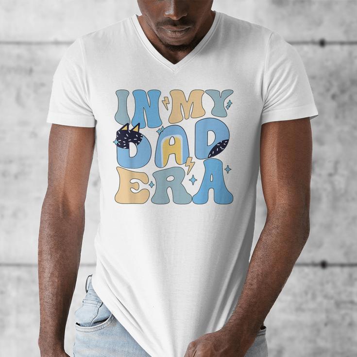 In My Blue Dad Era Cool Dad Father's Day Men's V-Neck T-Shirt