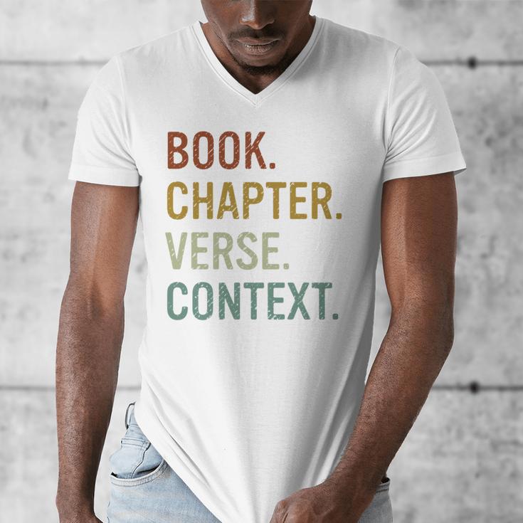 Book Chapter Verse Christian Bible Reformed Theology Men's V-Neck T-Shirt