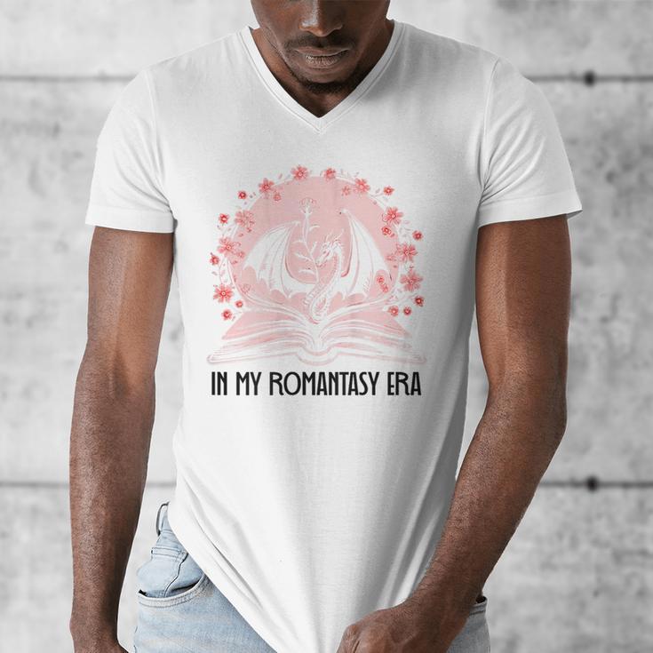Book Dragon In My Fantasy Era Romantasy Bookish Books Lovers Men's V-Neck T-Shirt