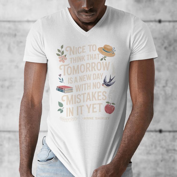 Book Lover Tomorrow Quote Anne Shirley Premium Tri-Blend Men's V-Neck T-Shirt Book Lover Tomorrow Quote Anne Shirley Premium Tri-Blend Men's V-Neck T-Shirt