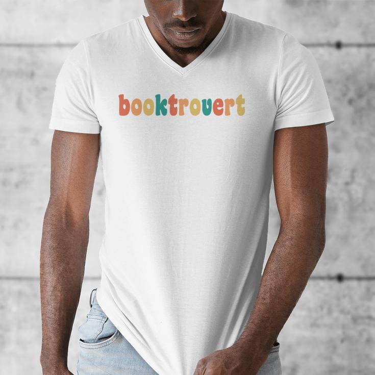 Book Lovers Introverted Bookworm Reading Booktrovert Men's V-Neck T-Shirt Book Lovers Introverted Bookworm Reading Booktrovert Men's V-Neck T-Shirt