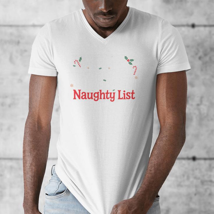 My Book Preference Naughty List Readers Christmas Joke Men's V-Neck T-Shirt