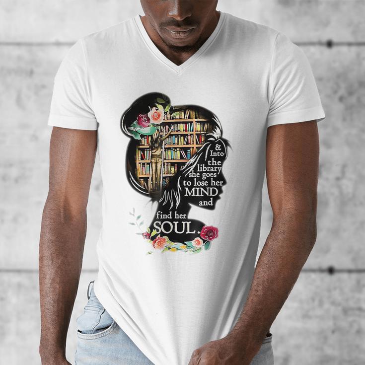 Book Reading Bookworm Book Lover Women Kids Girls Men's V-Neck T-Shirt