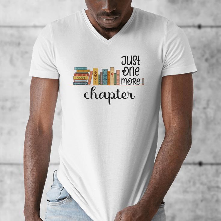 Bookworm Woman Reading Fiction Novels Library Book Store Men's V-Neck T-Shirt
